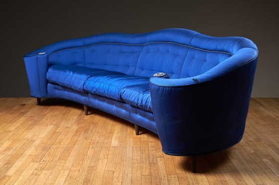 Image 1 of Abgerundetes Vintage-Sofa aus den 1950er Jahren