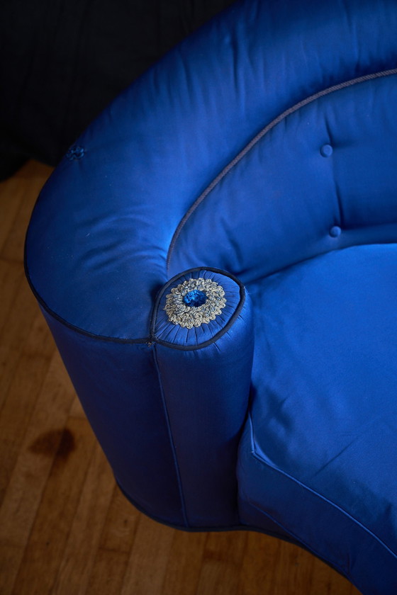 Image 1 of Abgerundetes Vintage-Sofa aus den 1950er Jahren