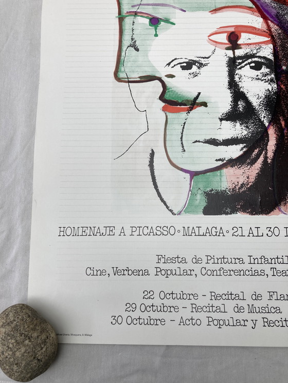 Image 1 of 2 Vintage-Plakate, Ausstellung, Hommage An Pablo Picasso