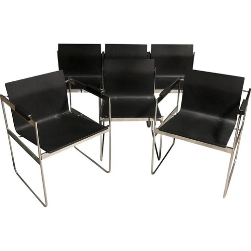 Minimalistische Bugholz-Esszimmerstühle im Vintage-Stil, 1980