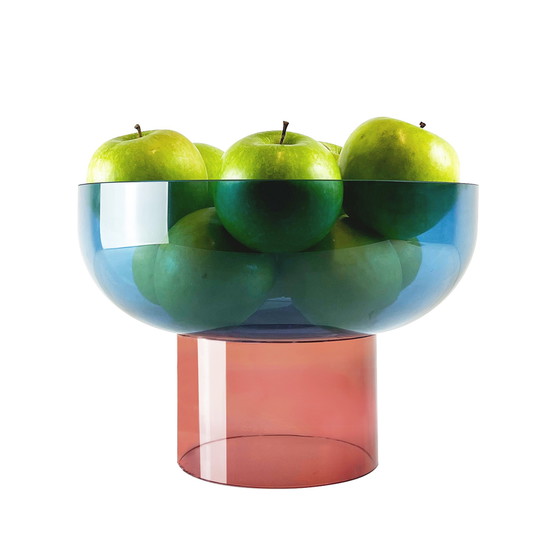 Image 1 of Cloudnola Tip Top Schüssel / Obstschale groß blau und rosa