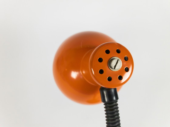 Image 1 of Niederländisches Design – Hala Zeist – Holland – Modell 704A – flexibler Hals – Chrom – Orange – 70er Jahre