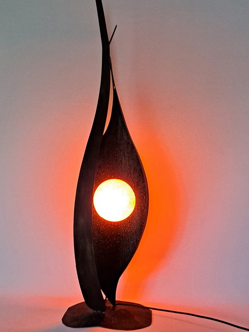 80S Brutalist Stehleuchte