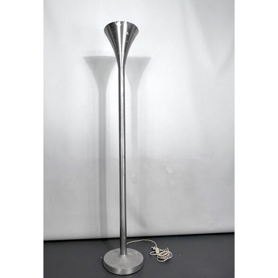 Image 1 of Mid Century Aluminium Stehleuchte Luminator von Stilux Milano, Italien 1960er Jahre