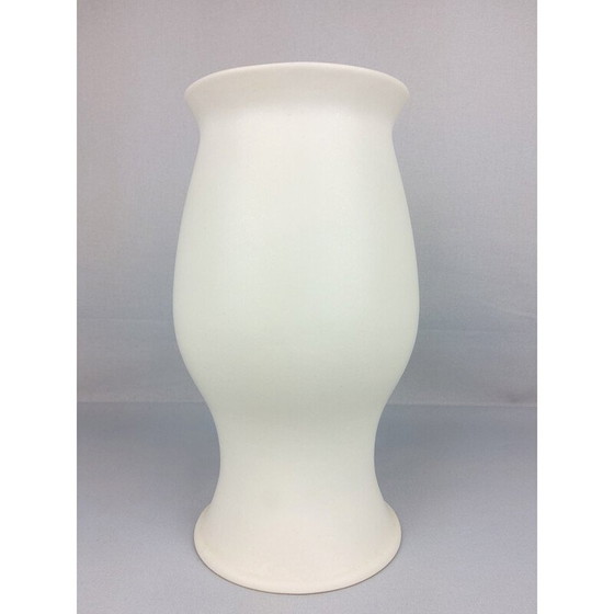 Image 1 of Weiße Vintage-Keramikvase von Franco Pozzi, 1970
