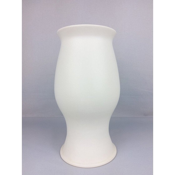 Image 1 of Weiße Vintage-Keramikvase von Franco Pozzi, 1970