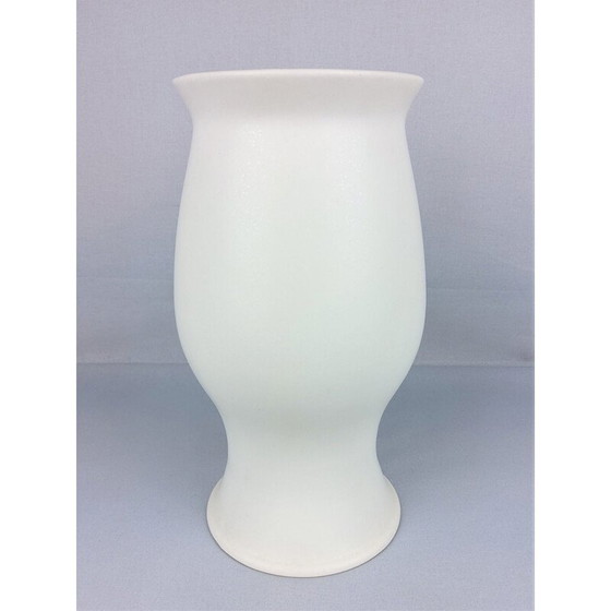 Image 1 of Weiße Vintage-Keramikvase von Franco Pozzi, 1970