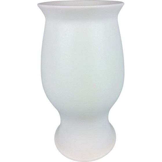 Image 1 of Weiße Vintage-Keramikvase von Franco Pozzi, 1970