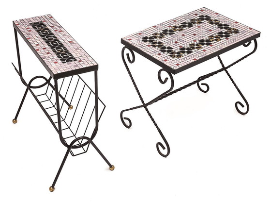 Image 1 of Set Couchtisch Und Zeitschriftenständer Vintage, 1960