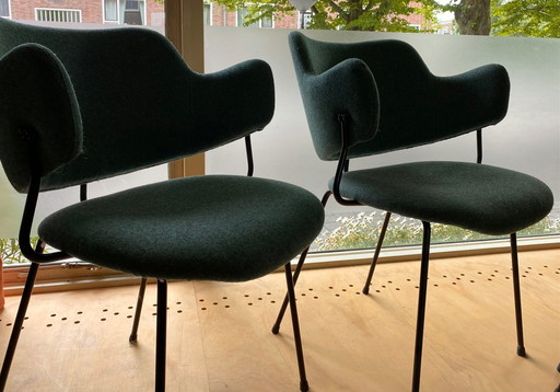 Gispen von Kembo 2x 101 ohne Armlehne und 2 x 205 mit Armlehne