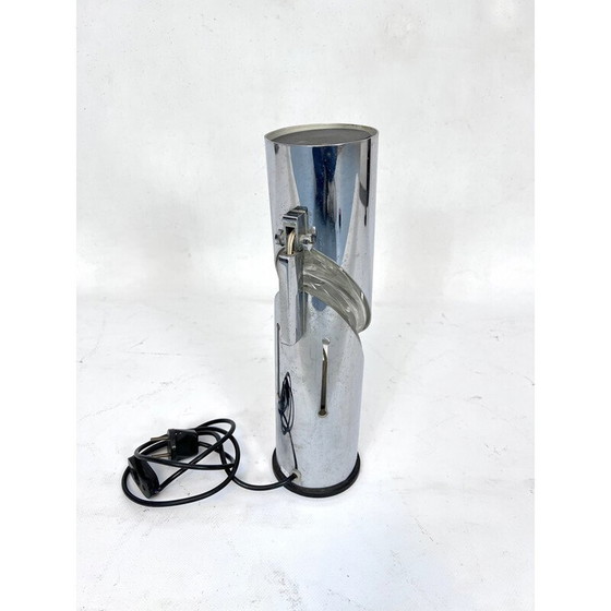 Image 1 of Vintage Tischleuchte aus Chrom und Glas von Oscar Torlasco für Stilkronen, Italien 1960er Jahre