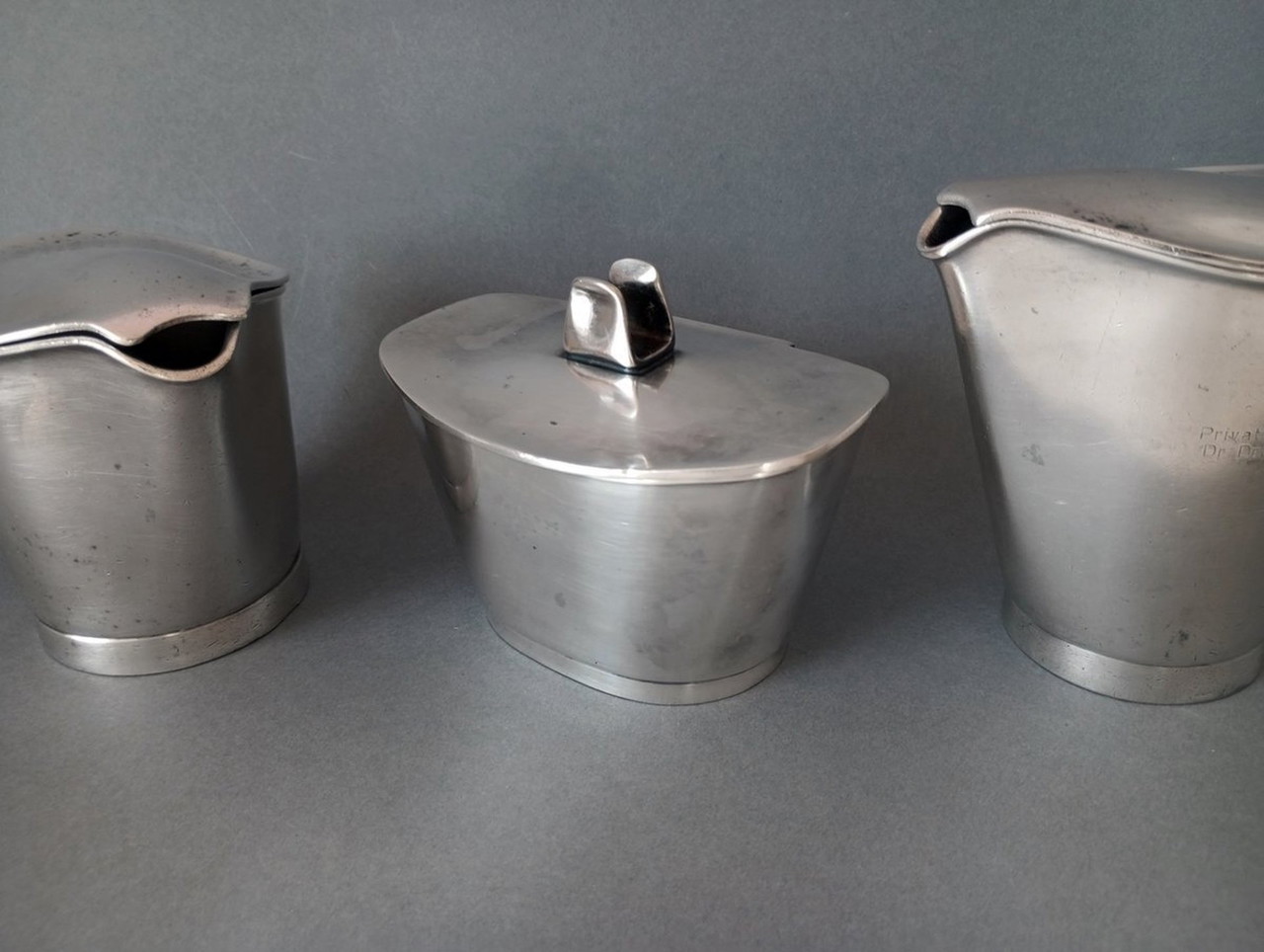 greentomato）独1950年代 Wagenfeld for WMF Wilhelm Wagenfeld, a pair of four-armed candelabra