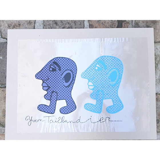 Image 1 of Capitipede duo 6 Vintage-Siebdruck von Yvon Taillandier, 2015