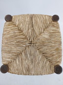 6 x 1970er Barhocker mit Binsen Sitz 65cm hoch