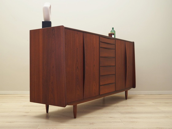 Image 1 of Anrichte aus Teakholz, Dänisches Design, 1970er Jahre, Produktion: Dänemark