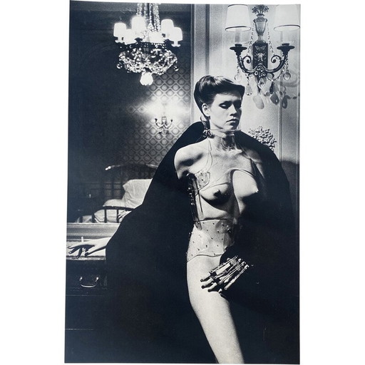 Alte Lithographie von Helmut Newton, Paris 1977