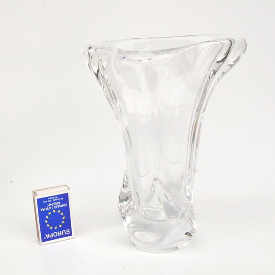 Image 1 of Vintage-Vase aus Kristall von Art Vannes, Frankreich 1970er Jahre