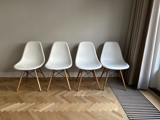 4x Weiß Vitra DSW