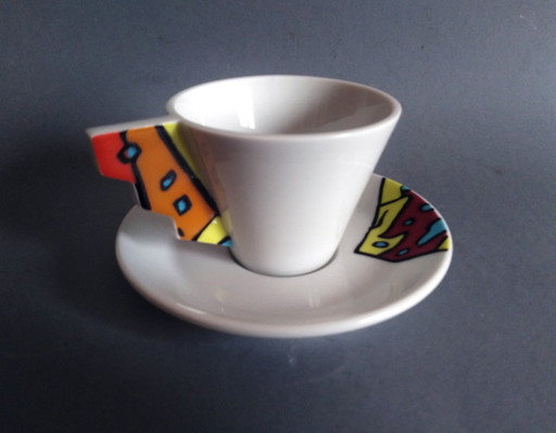 Heide Warlamis 'Wiener Sammlung' Pop-Art/Postmoderne Tasse 1980er Jahre