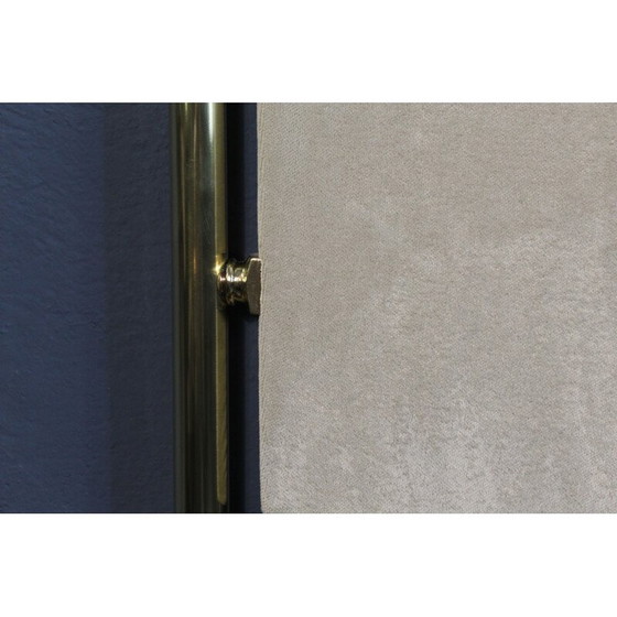 Image 1 of Vintage Kleiderbügel aus Messing und Samt, Italien 1950er Jahre