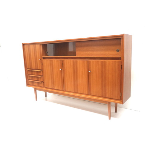 Großes Vintage hohes Sideboard / Highboard aus den 60er Jahren