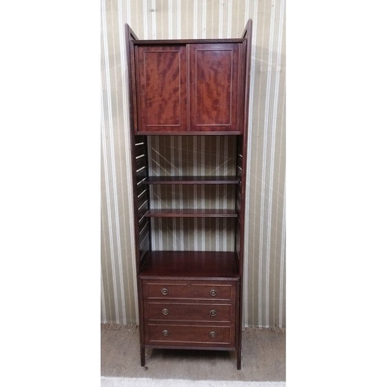 Image 1 of Vintage Mahagoni Bücherregal mit 3 Schubladen