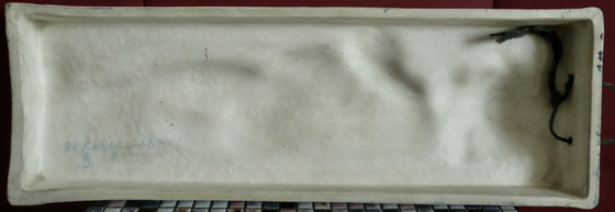 Image 1 of Vintage Wandtafel mit frechem Kind / Putte.