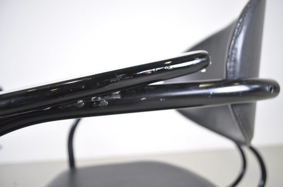 Image 1 of 4x effezeta Italy Design Esszimmerstühle mit Rohrgestell