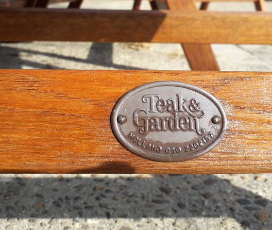 Image 1 of 4x Klappstühle aus Teakholz und Garten