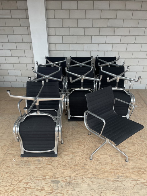 Vitra Eames Ea108 Schwarz Hopsak/Alu