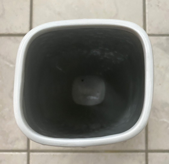 Image 1 of Große weiße Vintage-Keramik-Vase von Alka Kunst Bavaria
