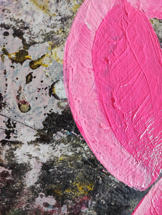 Image 1 of Kunst Gemälde Signiert T. G. Kellnberger Xxl Pop Art Deko