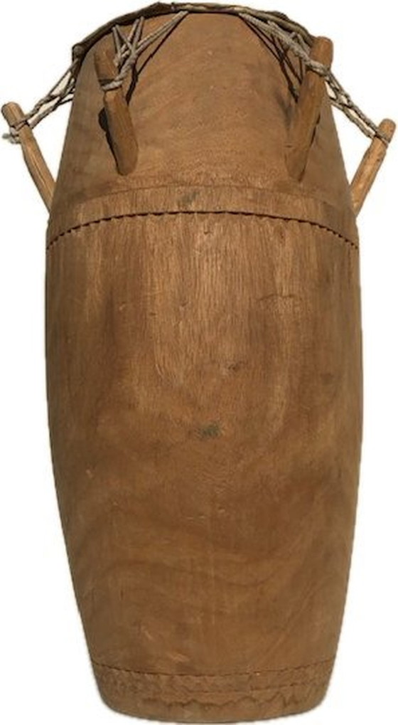 Image 1 of Ghanaische Atumpan-Sprechtrommeln - 2x Satz à 5 Stück