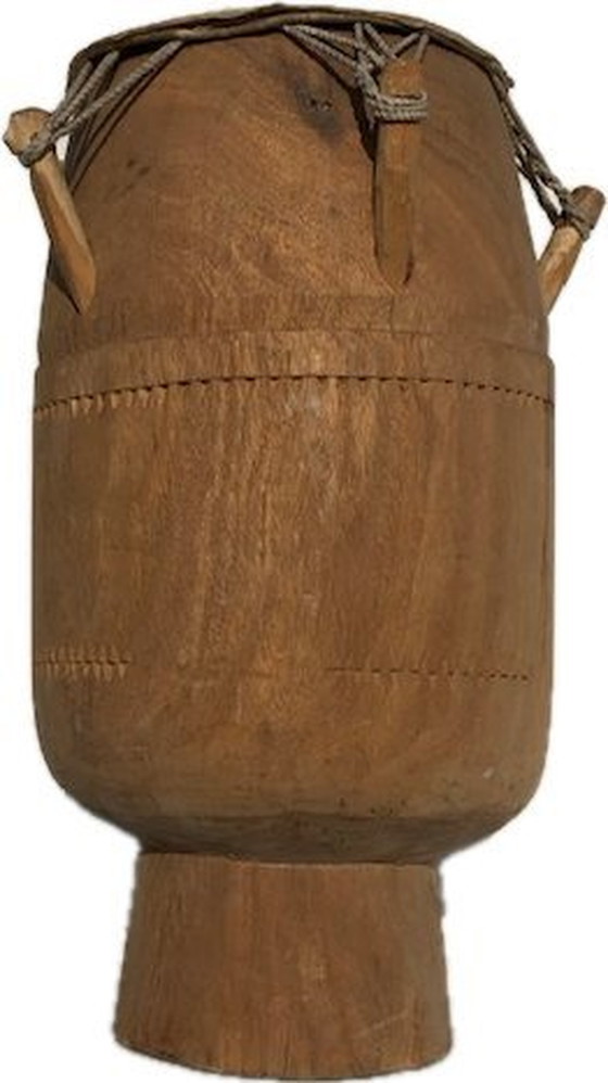 Image 1 of Ghanaische Atumpan-Sprechtrommeln - 2x Satz à 5 Stück