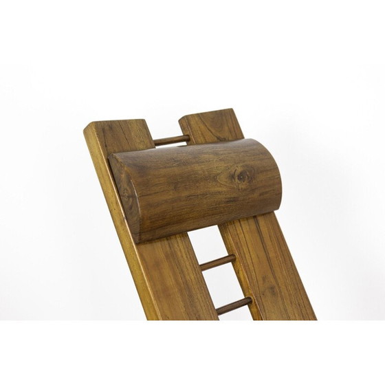 Image 1 of Afrikanischer Sessel aus Ulmenholz von Marcel Ramond, 1980