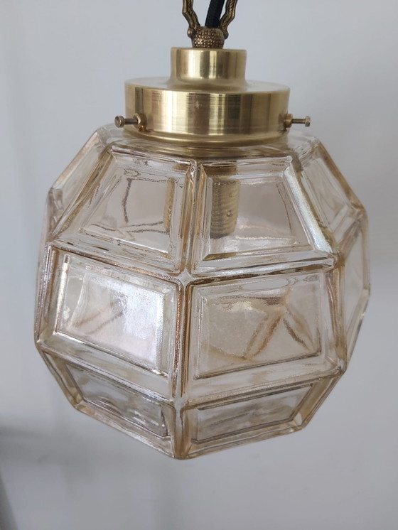 Image 1 of Glashütte Limburg Lampe mit Messingaufhängung