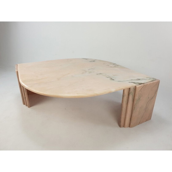 Image 1 of Vintage Marmor Couchtisch, Italien 1980