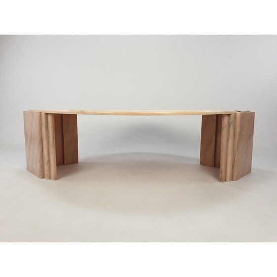 Image 1 of Vintage Marmor Couchtisch, Italien 1980
