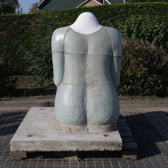 Image 1 of "Sitzende Figur" Skulptur von Jan Snoeck, Niederlande 1980