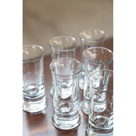 Image 1 of 6er Pack Riviera Vodka Kristall-Likörgläser, Italien 1970