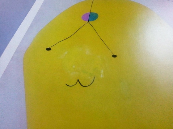 Image 1 of Joao Miró Porträt 1938 Mengis Sticher Poster 1977 Schweiz - Rarität