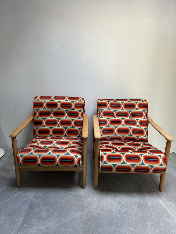 Image 1 of Paar Sessel Gfm-142 Edmund Homa 70'S Polen
