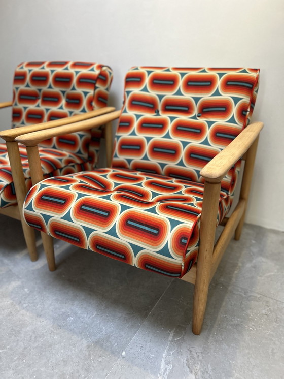 Image 1 of Paar Sessel Gfm-142 Edmund Homa 70'S Polen