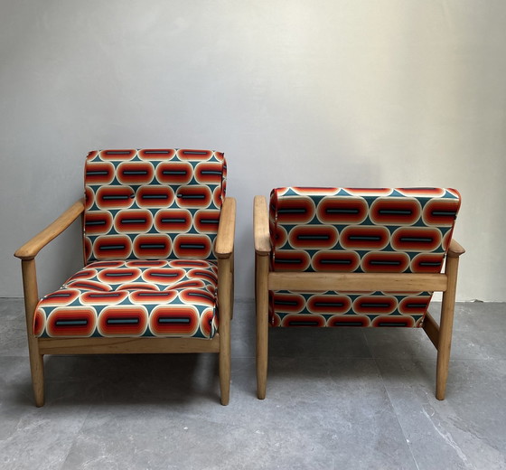 Image 1 of Paar Sessel Gfm-142 Edmund Homa 70'S Polen