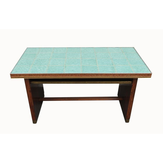 Image 1 of Vintage Couchtisch aus dunklem Holz, Deutschland 1950