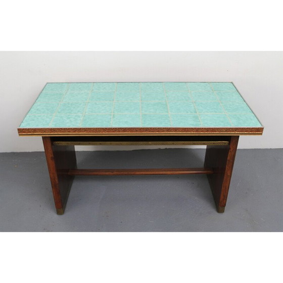 Image 1 of Vintage Couchtisch aus dunklem Holz, Deutschland 1950