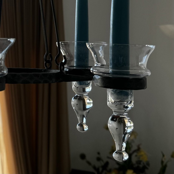 Image 1 of Vintage Dänisches Design Kerzenleuchter Kronleuchter