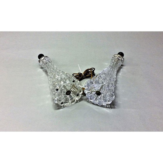 Image 1 of Paar alte Glaslampen von Carl Fagerlund für Orrefors, 1960