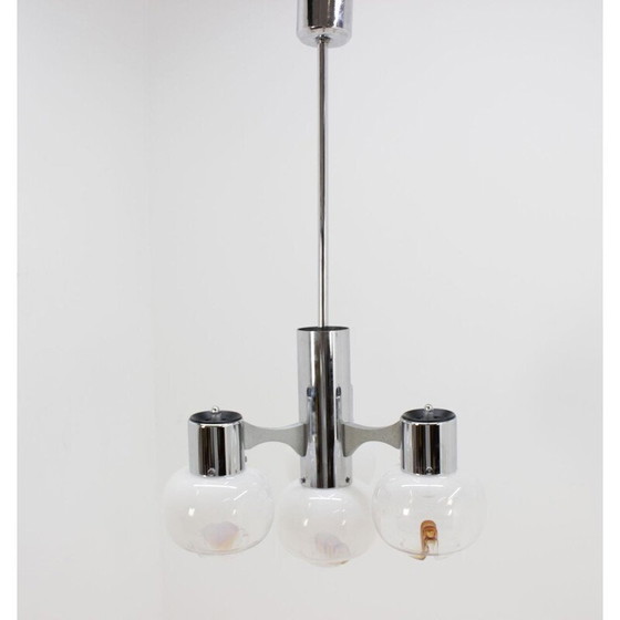 Image 1 of Vintage-Kronleuchter aus Muranoglas, 1970