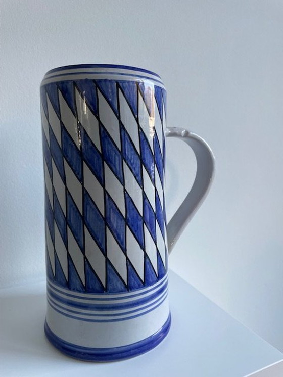 Image 1 of Ungarische große Vase / Pul - 31Cm hoch, handbemalt